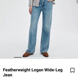 Rag & Bone sz 27 featherweight Logan wide leg jeans